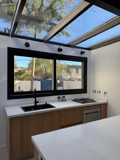 Cocina con lucernario